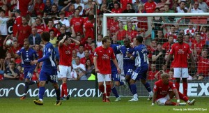 Scoring vs Nottingham Forest, 22/04/2011
